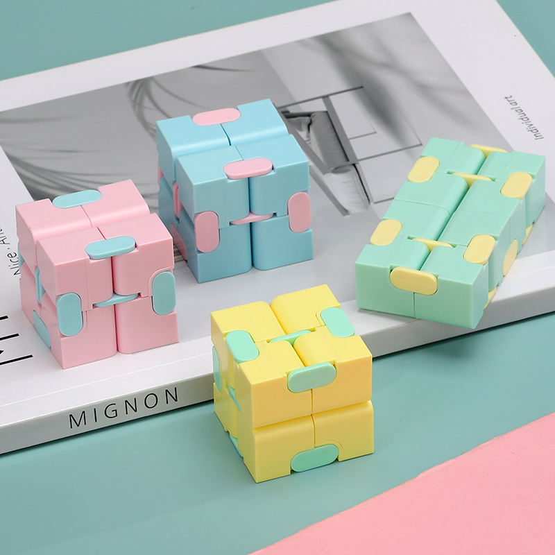 Infinite Rubik's Cube, Macaron-colored, fingertip flipping Rubik's Cube, thinking exercise, new cross-border foreign trade educational toy wholesale Specification image