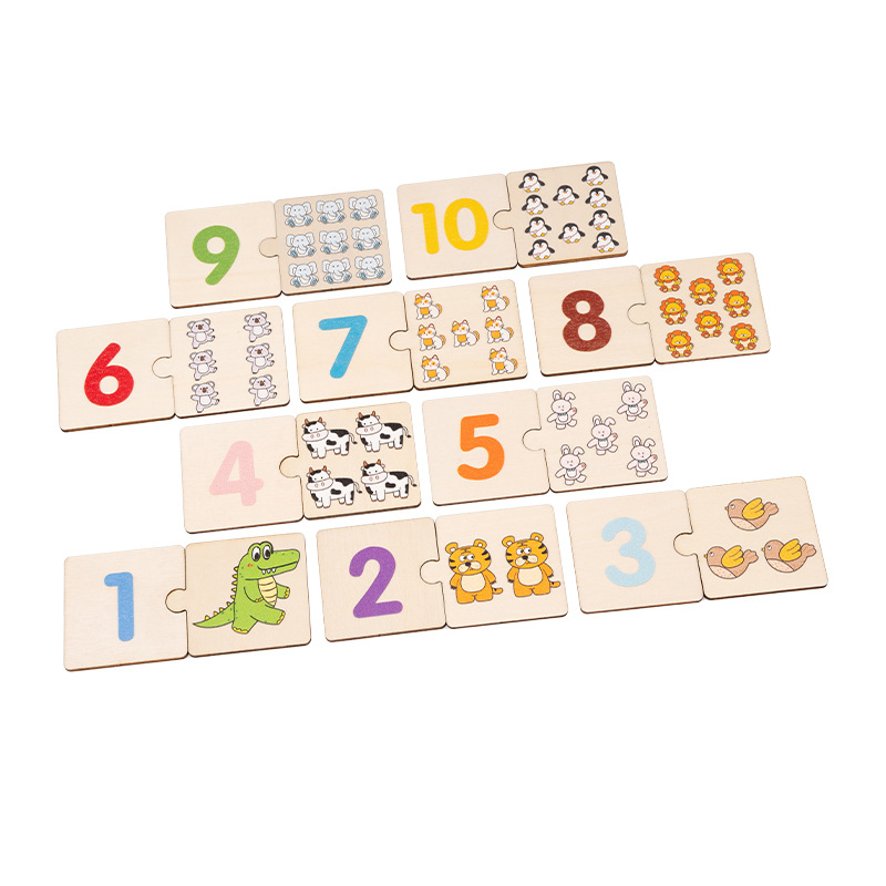 Numbers, English letters, decomposition, arithmetic, addition and subtraction, matching, animal cognition teaching, children's toys, cross-border Item Picture