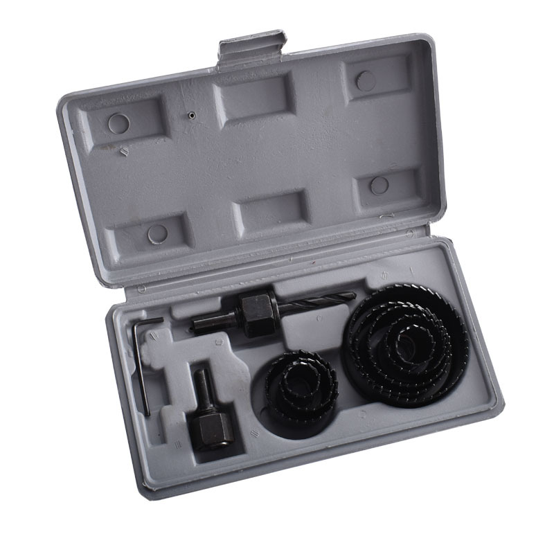 Factory direct sales of woodworking hole openers, 19-64mm sets, electric drills, gypsum board downlight tools, 11pcs hole saws Item Picture