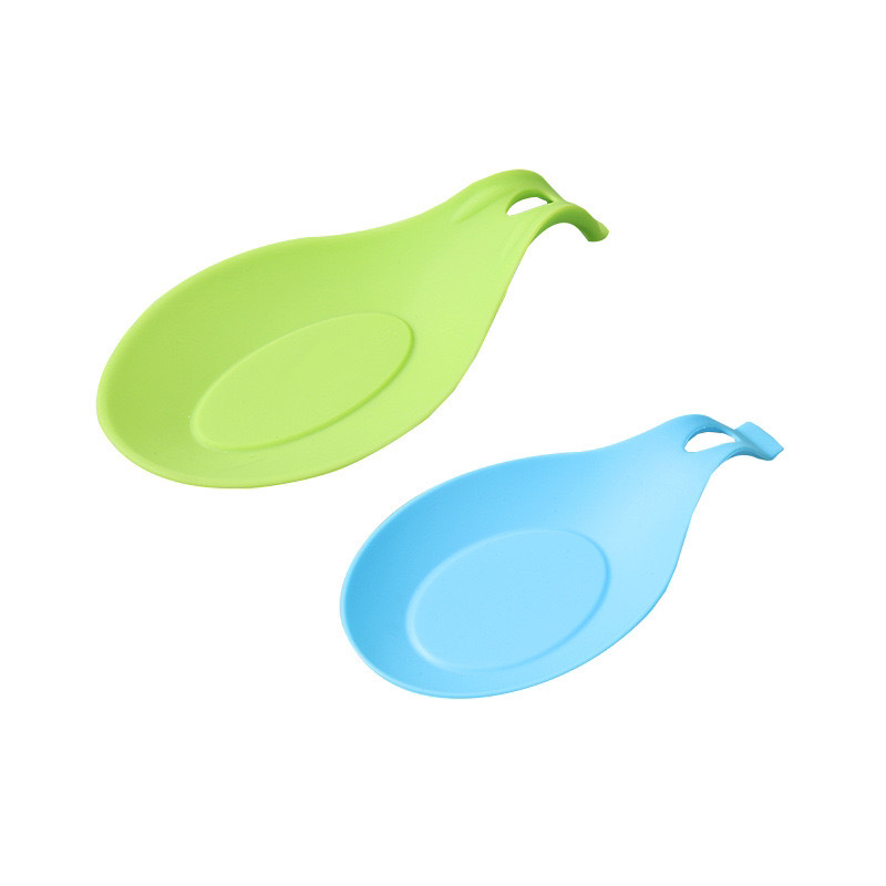 The soft rubber heat-insulating soup spoon pads and spatula pads for household kitchen are easy to clean Specification image