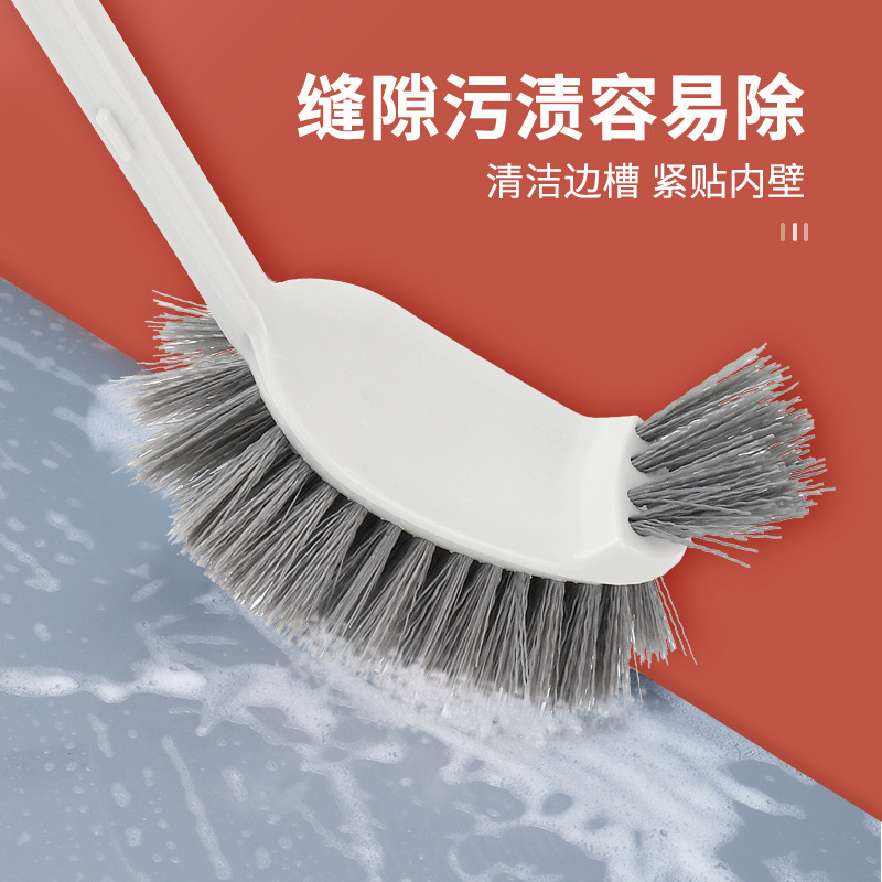 卫生间清洁刷洗厕所蹲坑刷子洁厕刷马桶刷多用刷加液设计长柄清洁