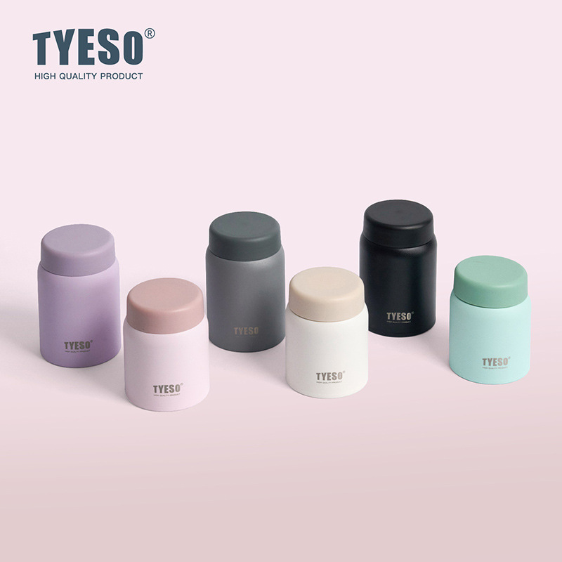 TYESO泰硕正品迷你便携简约学生网红ins磨砂内胆解亮小时光焖烧杯