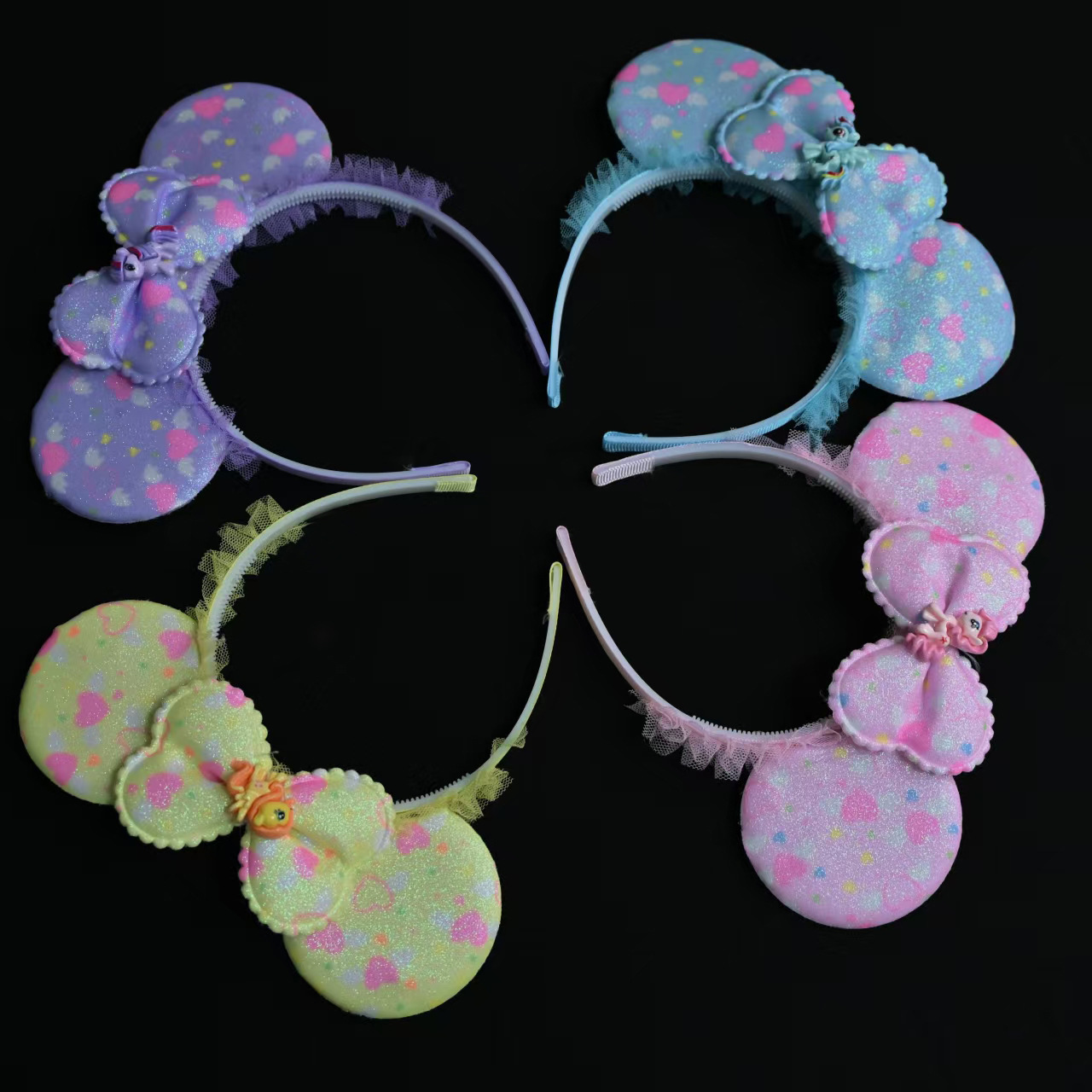 New large bow headband, cartoon and cute bow Minnie headband, children's playground performance costume hair accessory