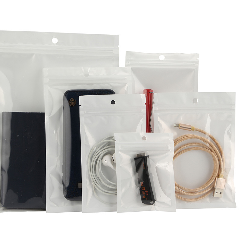 Pearlescent film, yin-yang bone bag, semi-transparent plastic bag, mobile phone case packaging bag, digital accessories, fishing gear, jewelry, self-sealing bag Item Picture