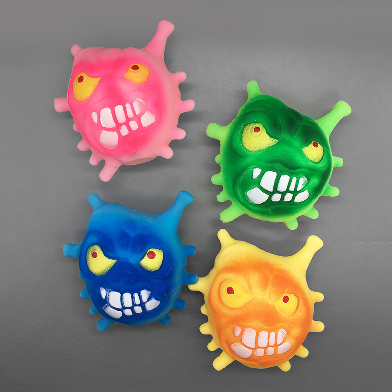 Cross-border stress-relieving Devil Release toys Halloween Mask Devil Flour TPR Soft Rubber Kneading Fun Factory Batch