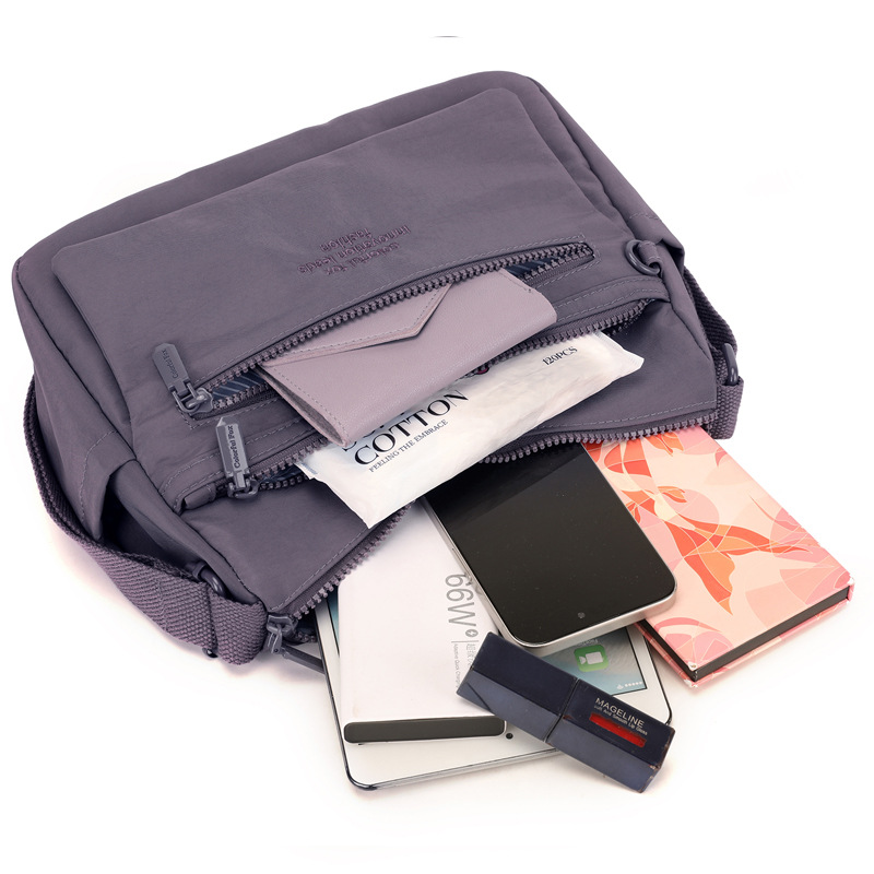 Large-capacity crossbody bag, multi-layer single-shoulder bag, mother's crossbody bag, women's lightweight waterproof fabric bag Application Scenario