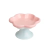 High-quality macaron-colored flower-shaped pet bowls, pet feeding bowls, dog supplies, pet automatic water dispensers, pet supplies, durable and easy to clean Item Picture