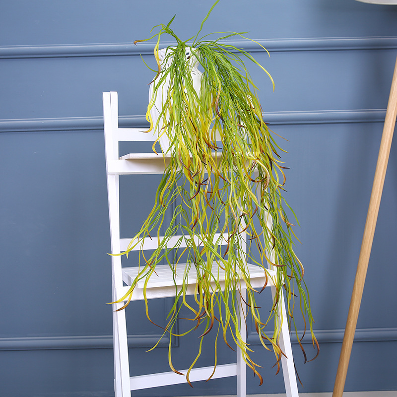 仿真植物塑料料条把束植物草坪叶子加密绿植假波斯长蕨草植物墙