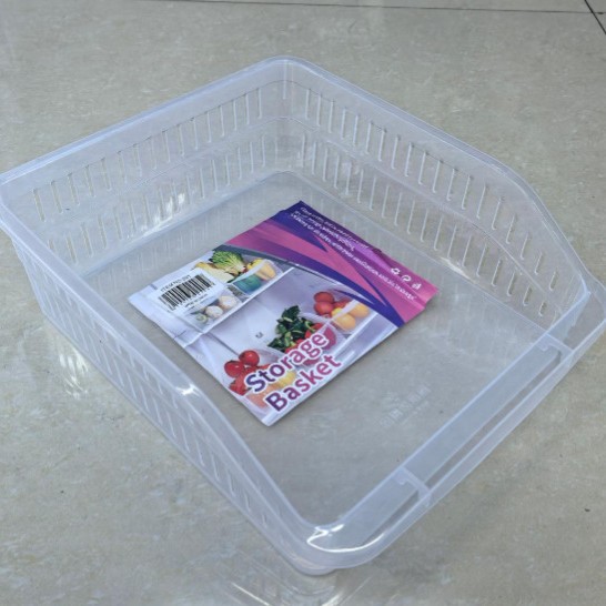 Transparent hollowed-out storage basket, food-grade refrigerator, multi-functional household draining basket, fruit and vegetable fresh produce storage box Specification image