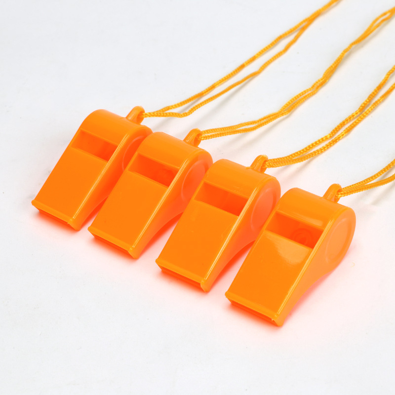 Loud plastic outdoor survival and fire whistles, referee whistles, sports meeting training whistles, and fan cheering props Specification image
