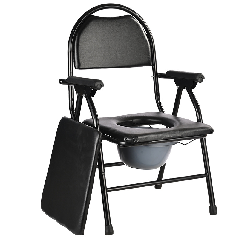 Foldable carbon steel elderly toilet seat, pregnant women's toilet seat, squat toilet, defecation stool, toilet bowl, patient toilet seat, bath chair, elderly Application Scenario