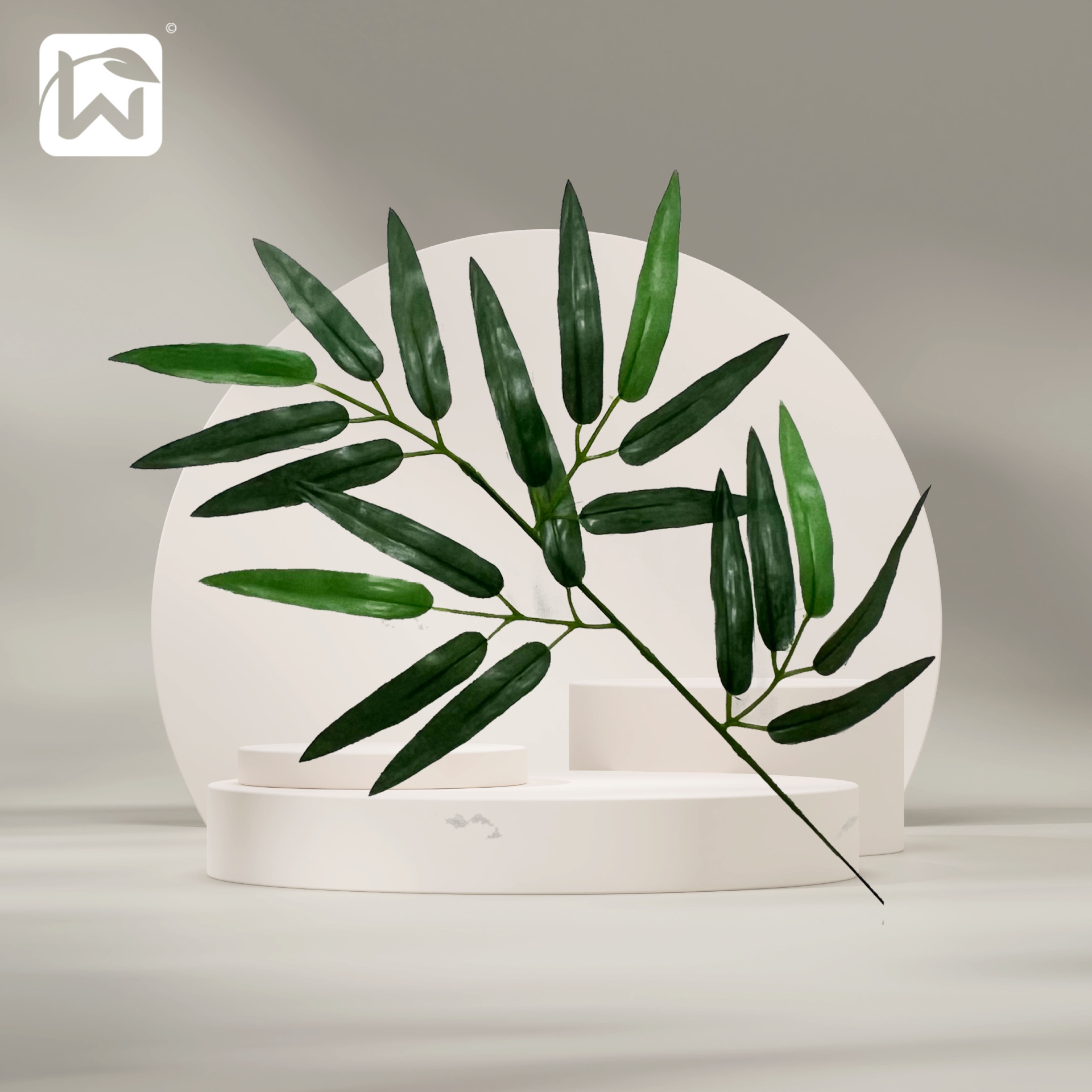 Artificial bamboo leaves, artificial bamboo branches, partition walls, screens, indoor and outdoor set decorations, bamboo poles, artificial green plant walls, fences Application Scenario