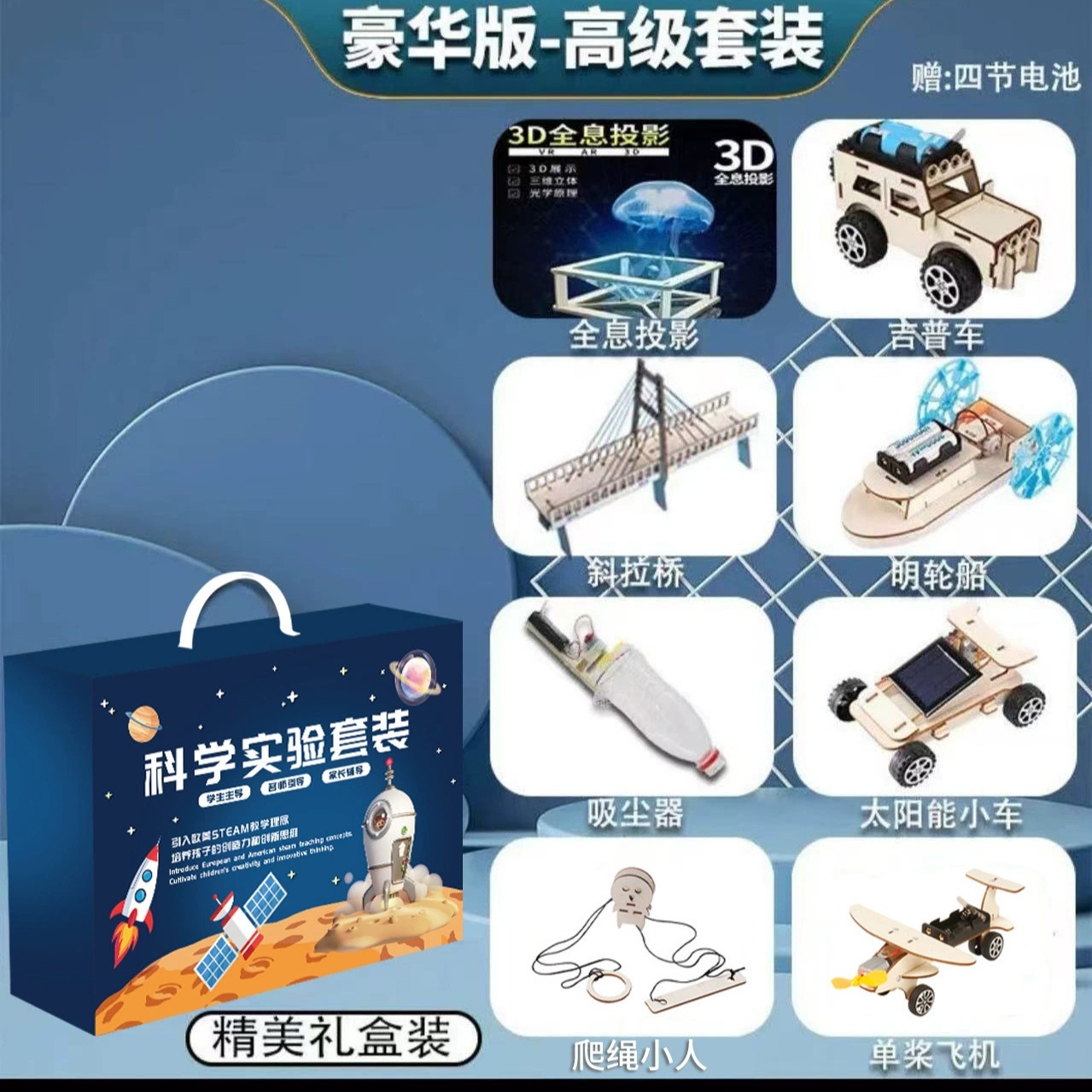 Science and technology small creations Invention Physics diy Handicraft Intelligence Science Experiment set, materials toys for kindergarten students details Picture