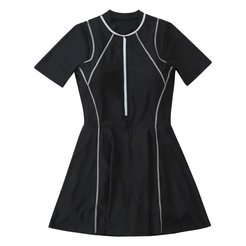 Women's Swimwear 2025 new large-sized swimwear to hide flesh and look slimmer, with a slimming bust and a sporty style for plump girls. Wholesale of women's swimwear -125108 Item Picture