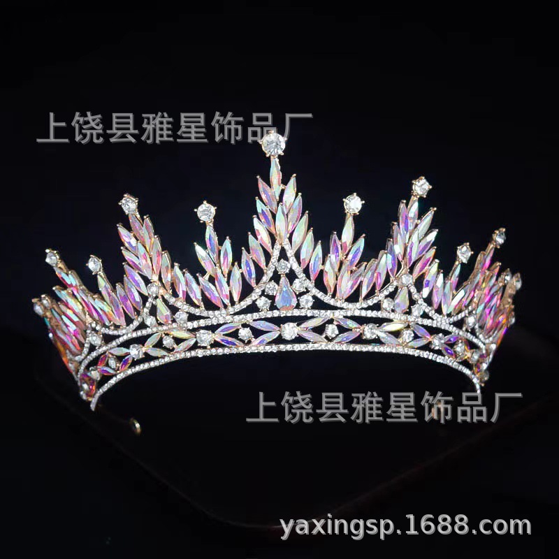 新娘头饰大气结婚头饰婚纱礼服超仙生日拍摄写真影楼配型发饰皇冠产品图