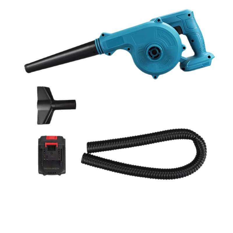 Small household rechargeable lithium battery blower, dual-purpose for blowing and suction, vehicle-mounted wireless high-power dust gun factory wholesale Item Picture