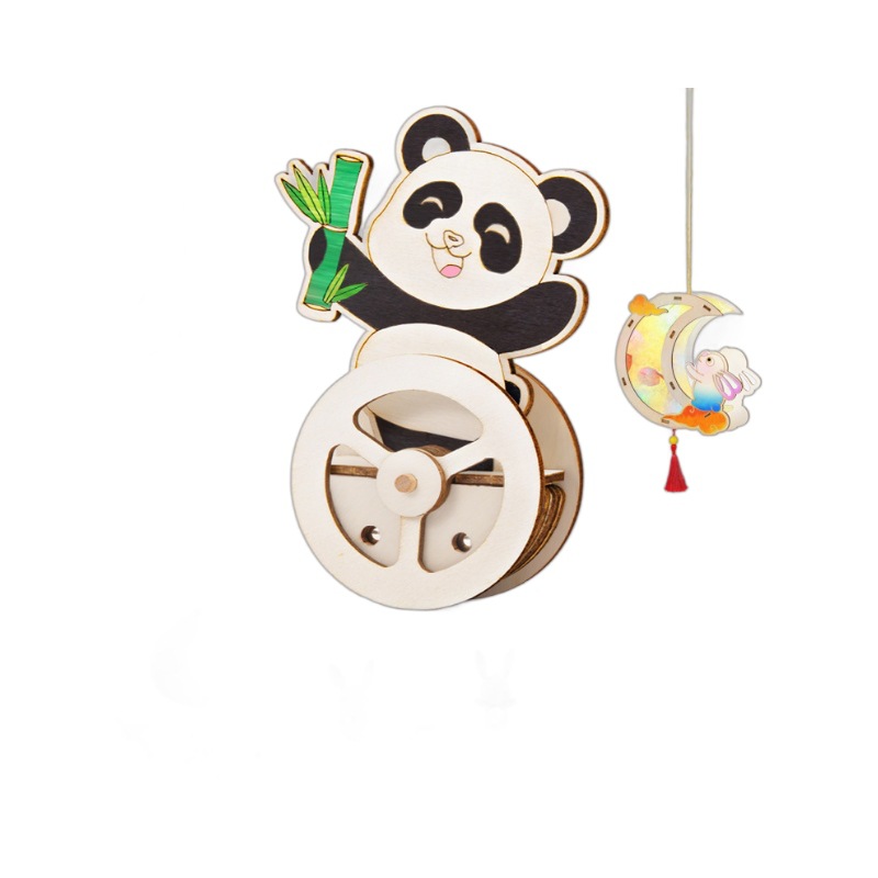 Boran Science and Education Science Experiment Hand-cranked Power Generation diy Handicraft Material Kit Science and Technology Small Project Kindergarten Toys Item Picture