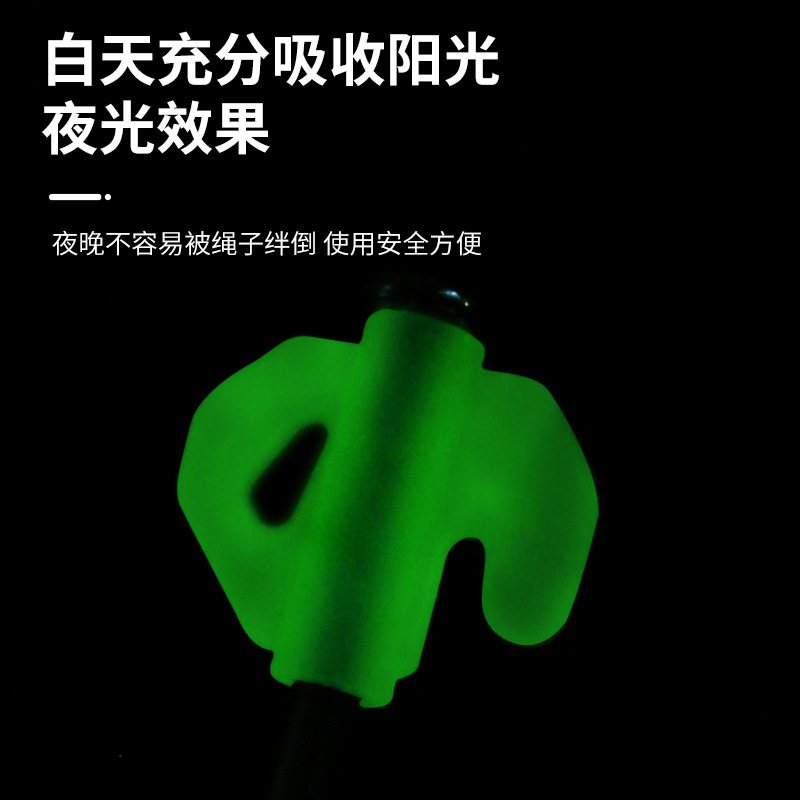 Wholesale of camping tent canopy accessories, ground nails, outdoor camping luminous reinforcing fluorescent nails, multi-purpose Specification image