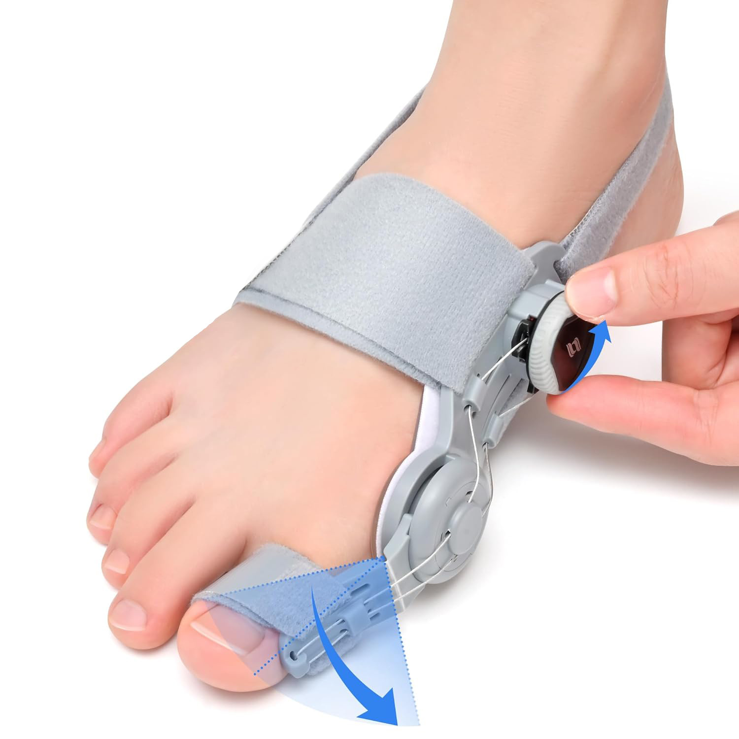 Knob adjustment of the thumb eversion corrector, big foot bone, foot protrusion separator, male and female overlapping toe separator Item Picture