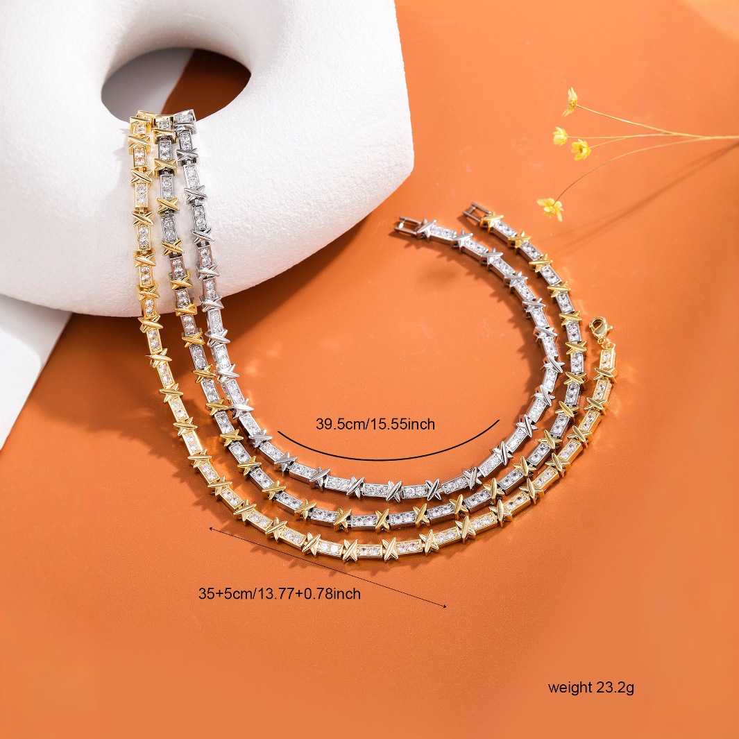 Natural stone pearl silver jewelry necklace, pure silver necklace, fresh and elegant design sense Specification image