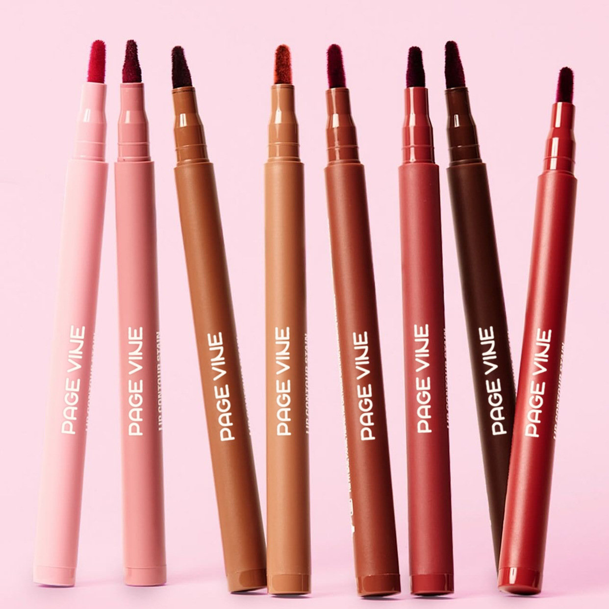 Cross-border bestseller PAGE VINE velvet lip liner, TK, best-selling waterproof non-stick cup lip liner, export makeup details Picture