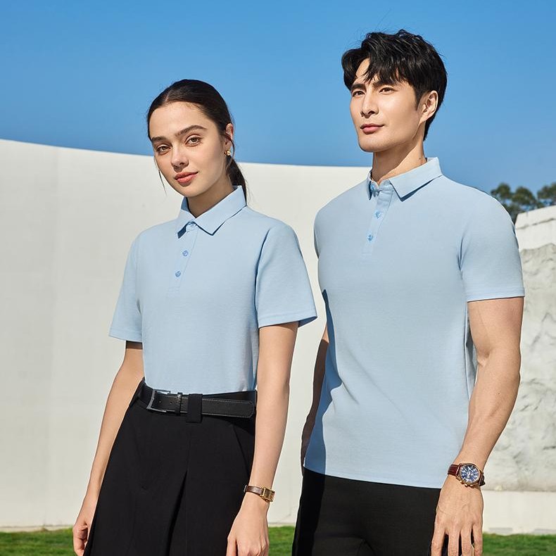 polo领连衣裙/上衣女短袖时尚.棉T细节图