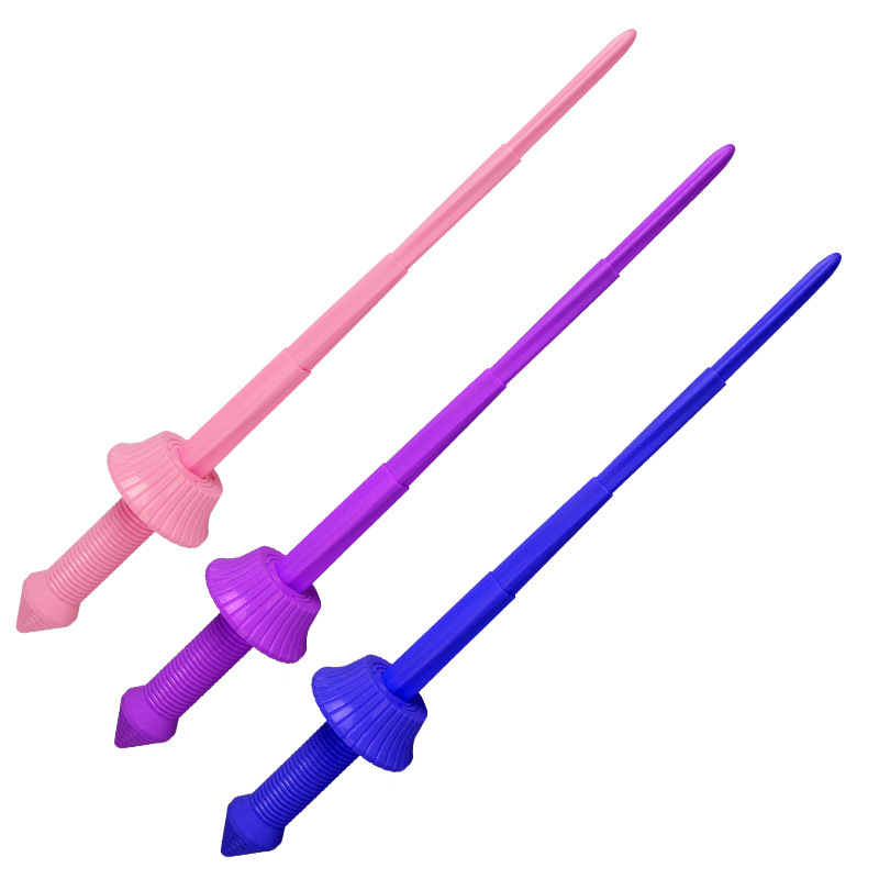 Douyin's best-selling 3D printed telescopic sword, spiral sword, radish rainbow knife, handcrafted DIY boy toys wholesale Item Picture
