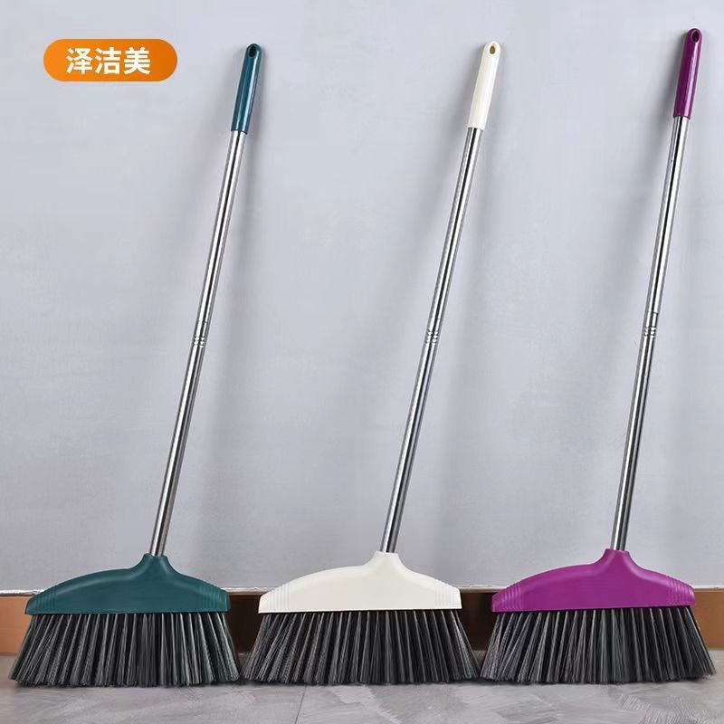 Household single soft-bristled broom, enlarged and thickened magic sweeping broom, hair sweeping and winnowing set
