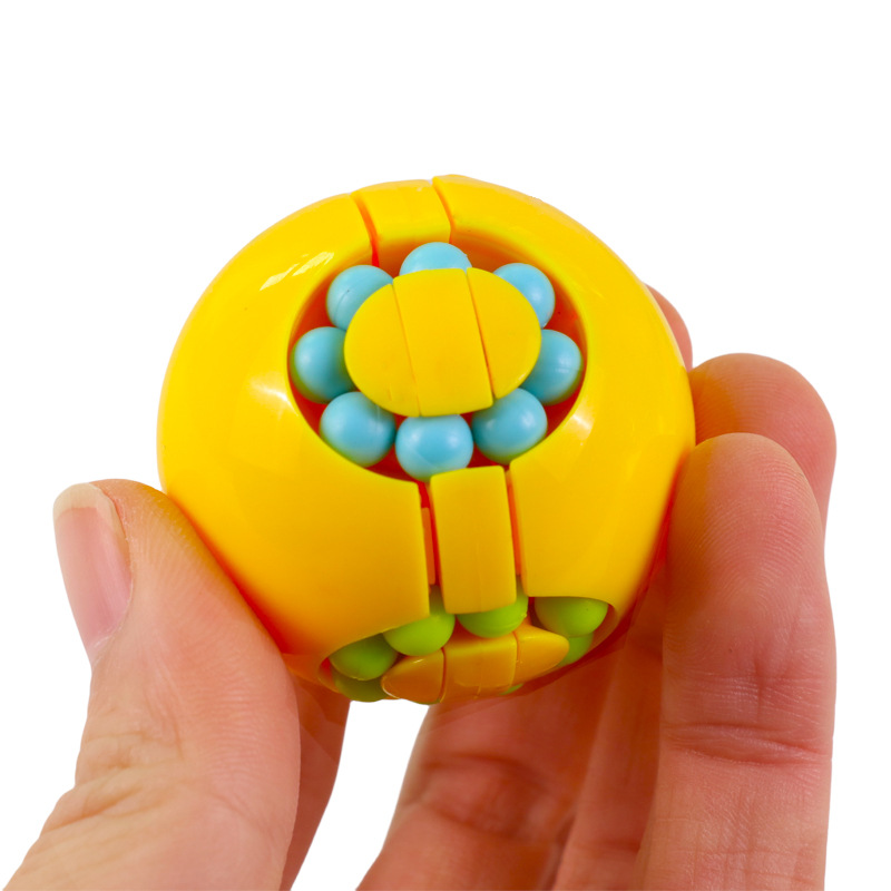 跨境指尖旋转圆形汉堡魔豆魔方玩具思维开发亲子益智玩具批发产品图
