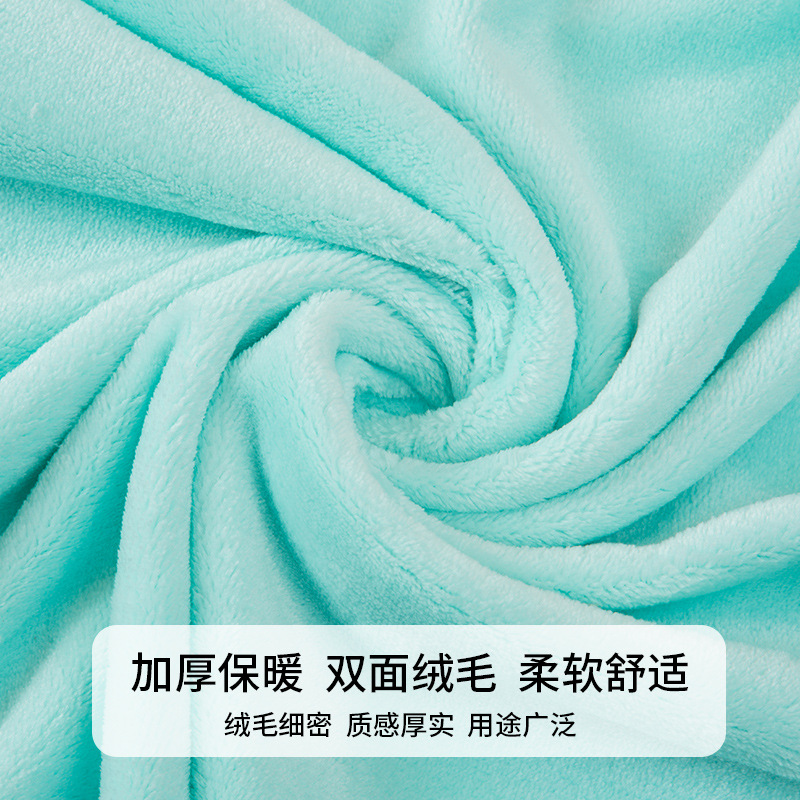 厂家现货双面法兰绒保暖家居服面料单面法莱绒睡袍睡衣毛绒毛毯布产品图