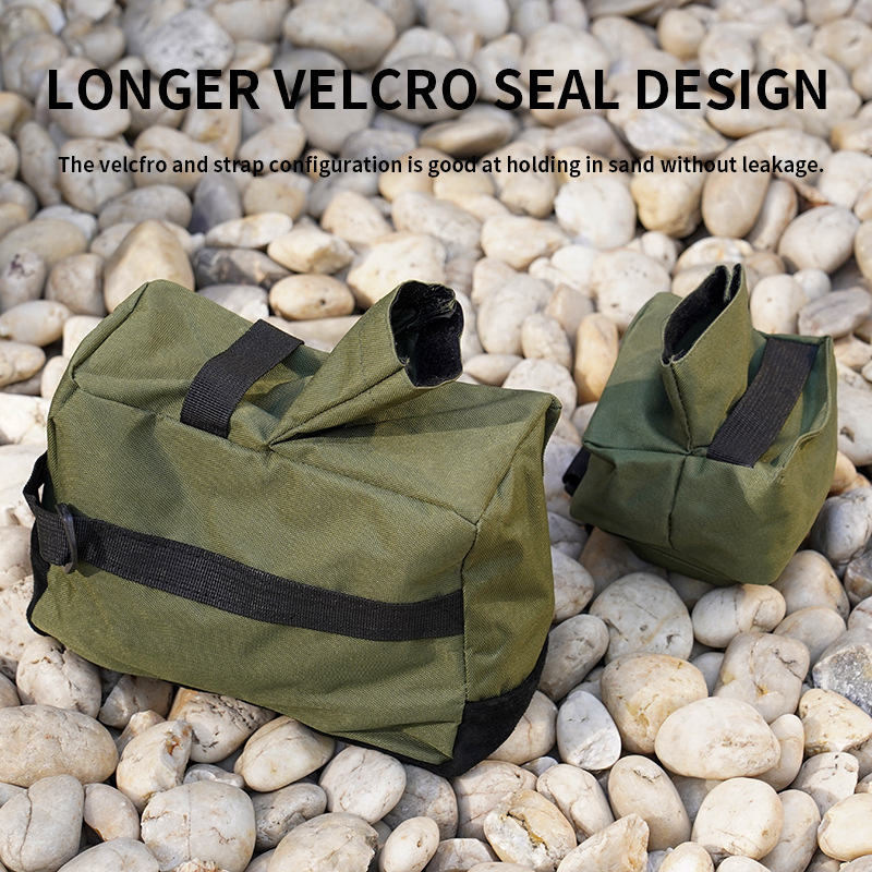 跨境爆款户外牛皮枪垫迷彩包战术沙包支撑包军迷包射击固定批发细节图