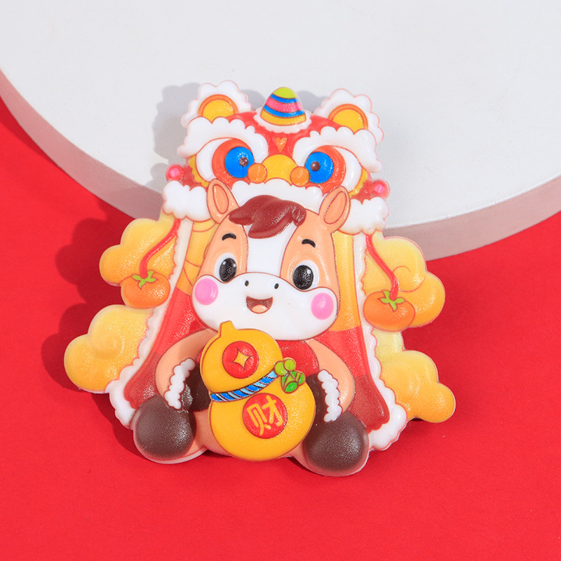 冰箱贴/亚克力冰箱贴/冰箱贴食/马年冰箱贴/文创细节图