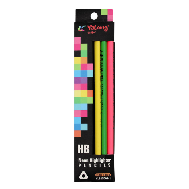 Neon fluorescent colored pencil set, a creative art tool for students' drawing details Picture