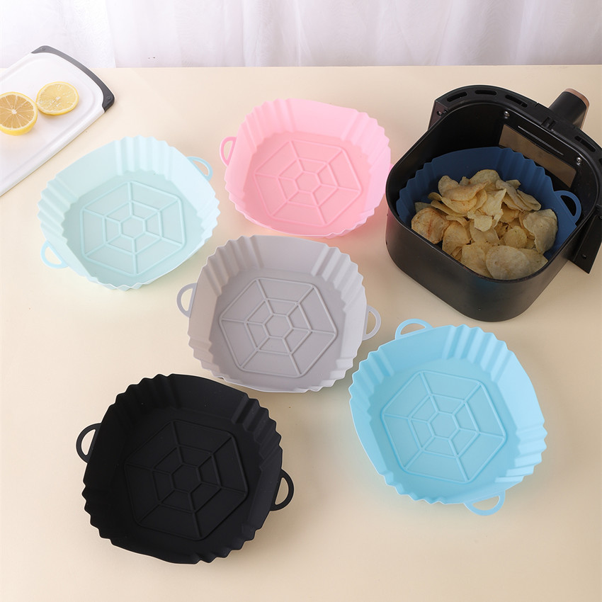 新款空气炸锅硅胶烤盘Airfryersiliconepot空气炸锅硅胶烤盘垫