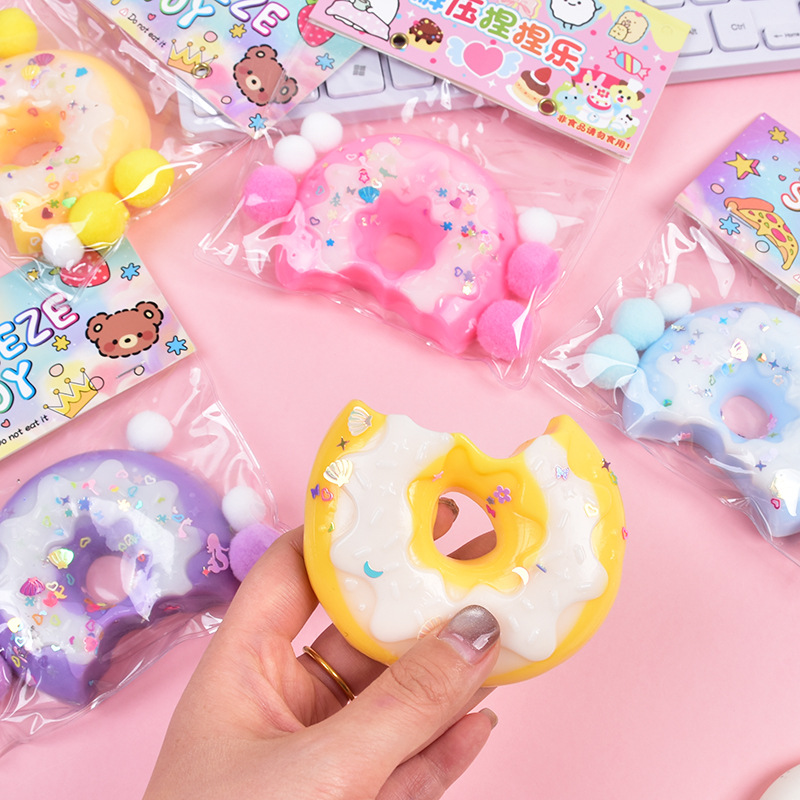 Super soft and realistic food toy donut, a fun and fluffy mud-like plush cat paw blind box toy with a high appearance level, a stress-relieving magic tool Specification image