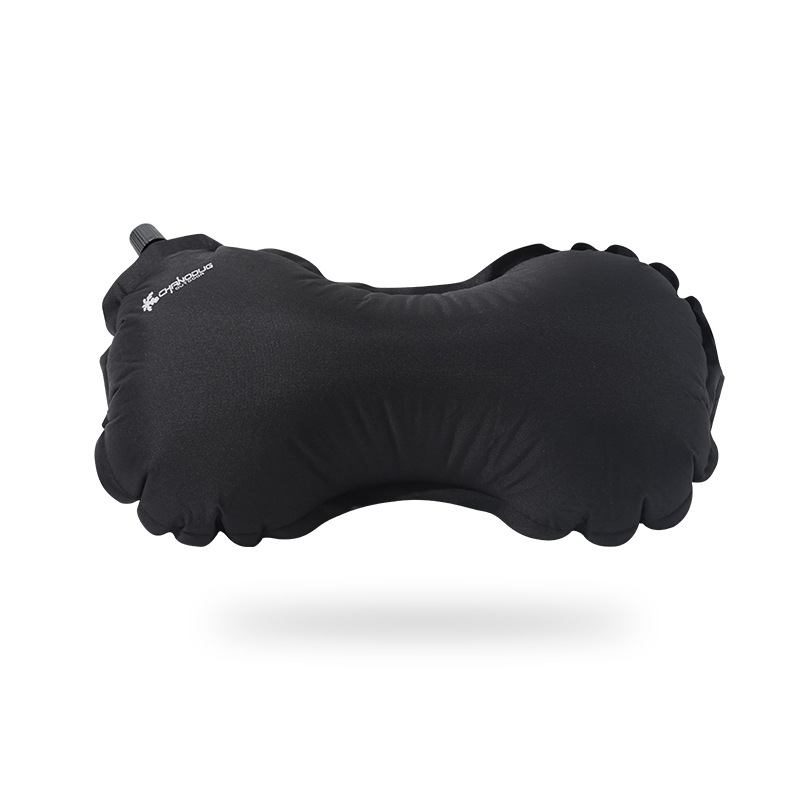 Xanoduji portable sponge backrest for outdoor camping, automatic inflatable simple pillow, multi-purpose bean filling pillow Item Picture