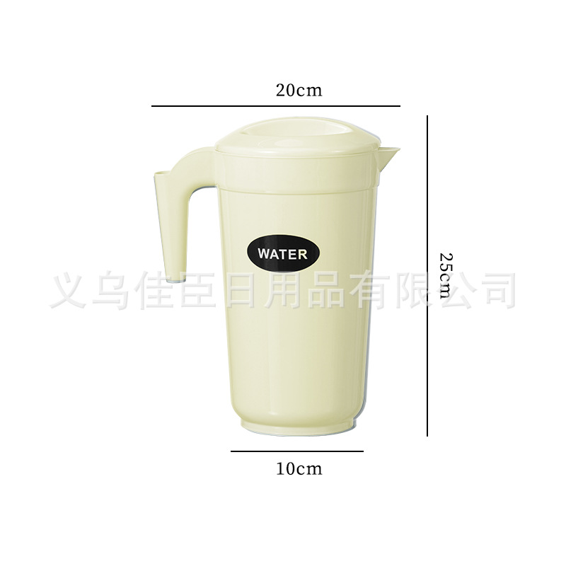 跨境冷水壶水壶果汁壶扎壶亚克力餐厅耐热透明凉水壶高颜值塑料壶详情图4