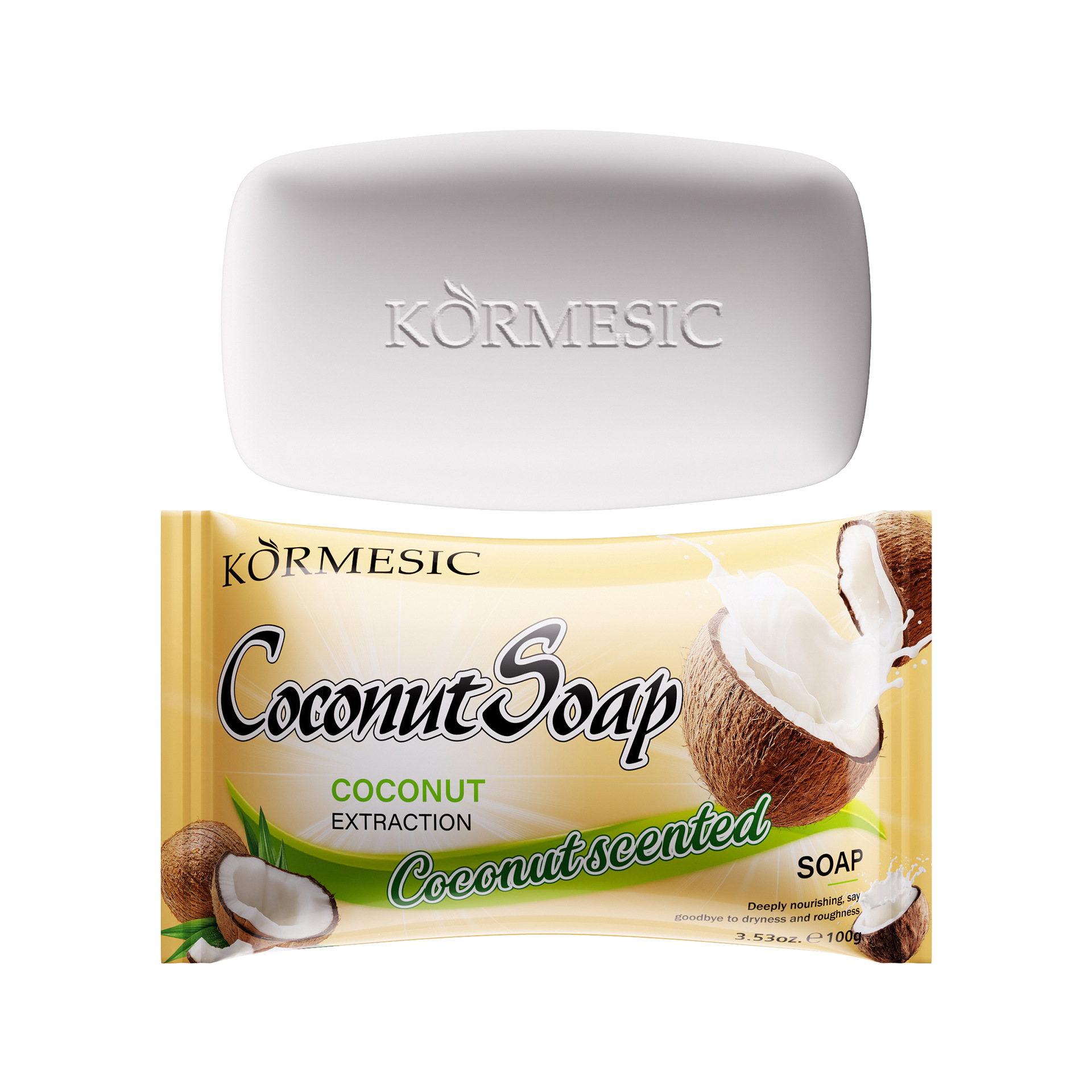 KORMESIC Handmade soap, a cross-border all-English handmade soap for cleansing the skin and controlling oil, is a bestseller Item Picture