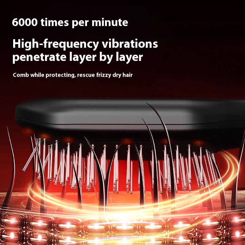 Electric massage comb, skin medicine comb, essential oil liquid guide comb, hair care comb, home red light air bag massage comb Application Scenario