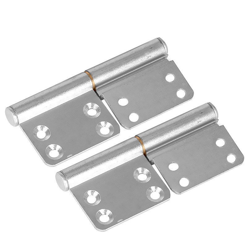 Aluminum hinge, no-punch aluminum alloy door hinge, bathroom door, bathroom door, kitchen door, sand door hinge, detachable 3.5 Item Picture