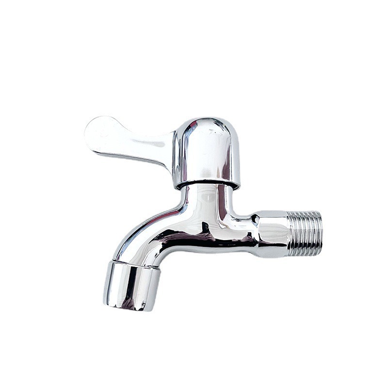 厂家批发洗衣机尖嘴水龙头快开水龙头厨房龙头单冷龙头平嘴龙头白底实物图