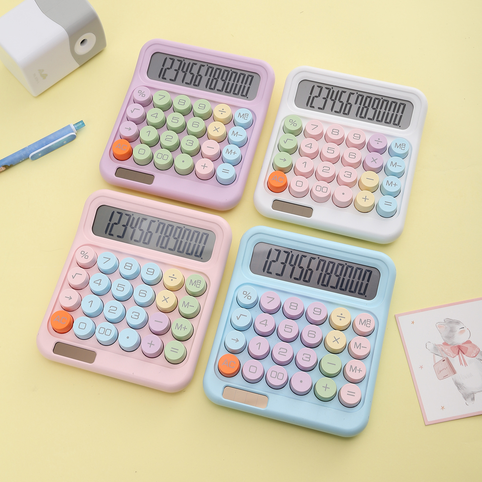 RZ-835 Dopamine Color Calculator Mini High Appearance Level multi-functional computer, specially designed for student accountants full figure