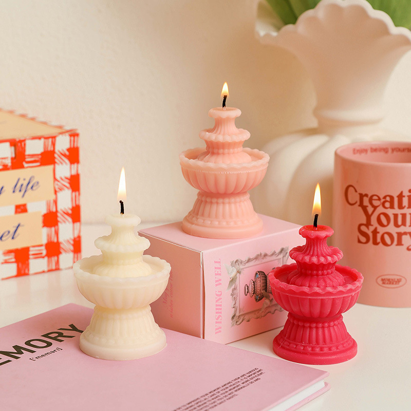 Ins-style wishing well scented candles, girls' mood, Festival shaped scented candles, niche original birthday gifts Specification image