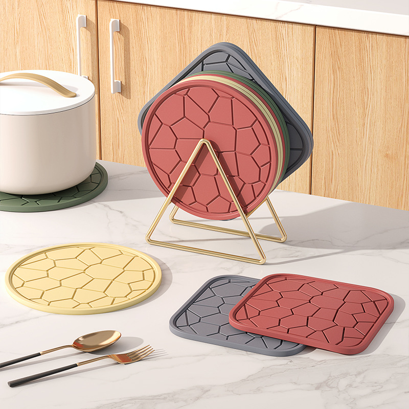 Heat insulation pads, anti-scald table MATS, bowl MATS, high-temperature resistant clay pot MATS, high-end cup MATS, dining table and vegetable plate MATS, home dining MATS details Picture