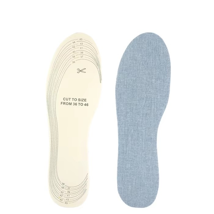 Primavera verano casual comodidad plantilla transpirable hombre y mujer corte libre látex sudor absorbente lino plantilla fábrica directa Application Scenario