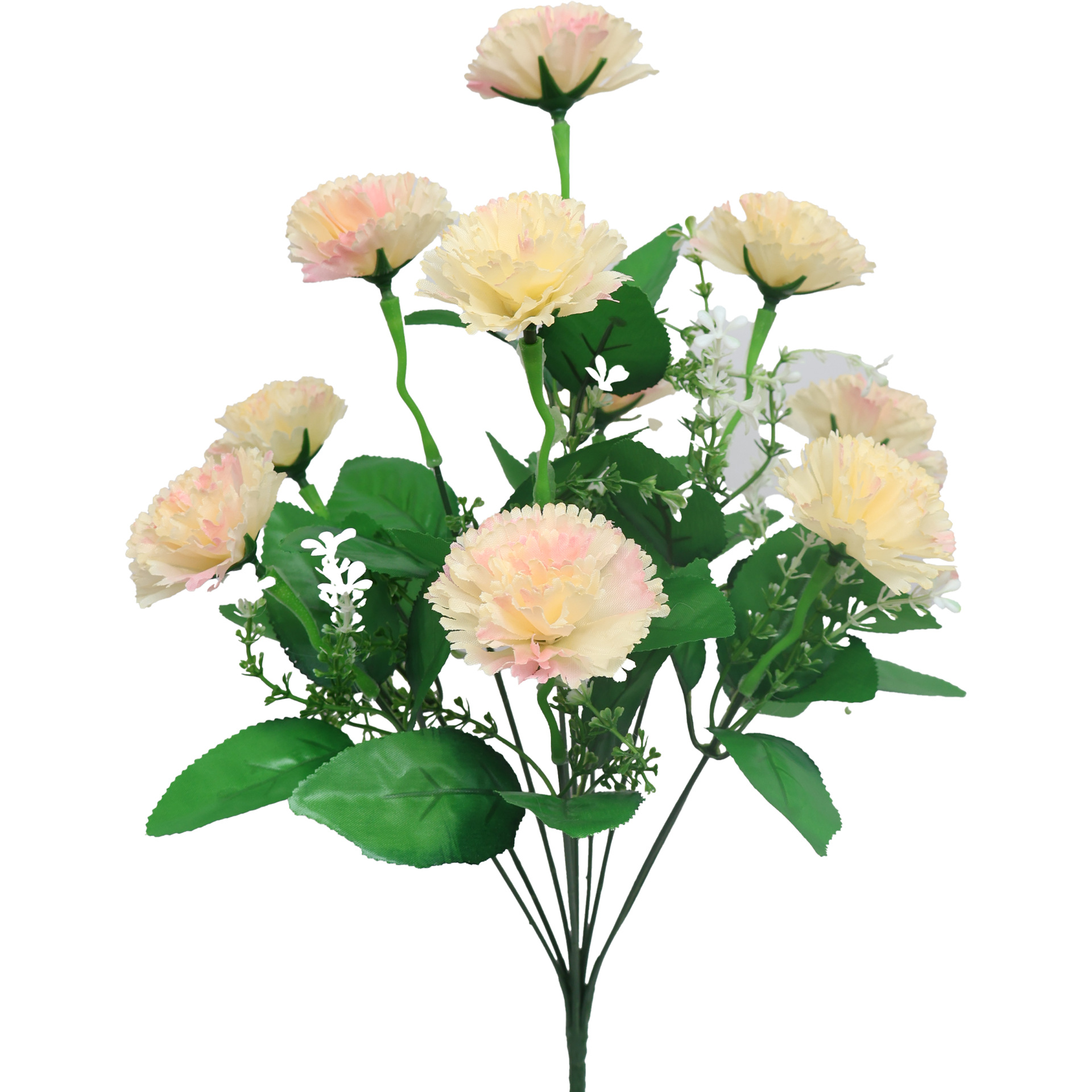 Cross-border application of European and American artificial flowers, 10 heads of lilacs, carnations, artificial flowers, indoor and outdoor decorative silk flowers, export supply Application Scenario