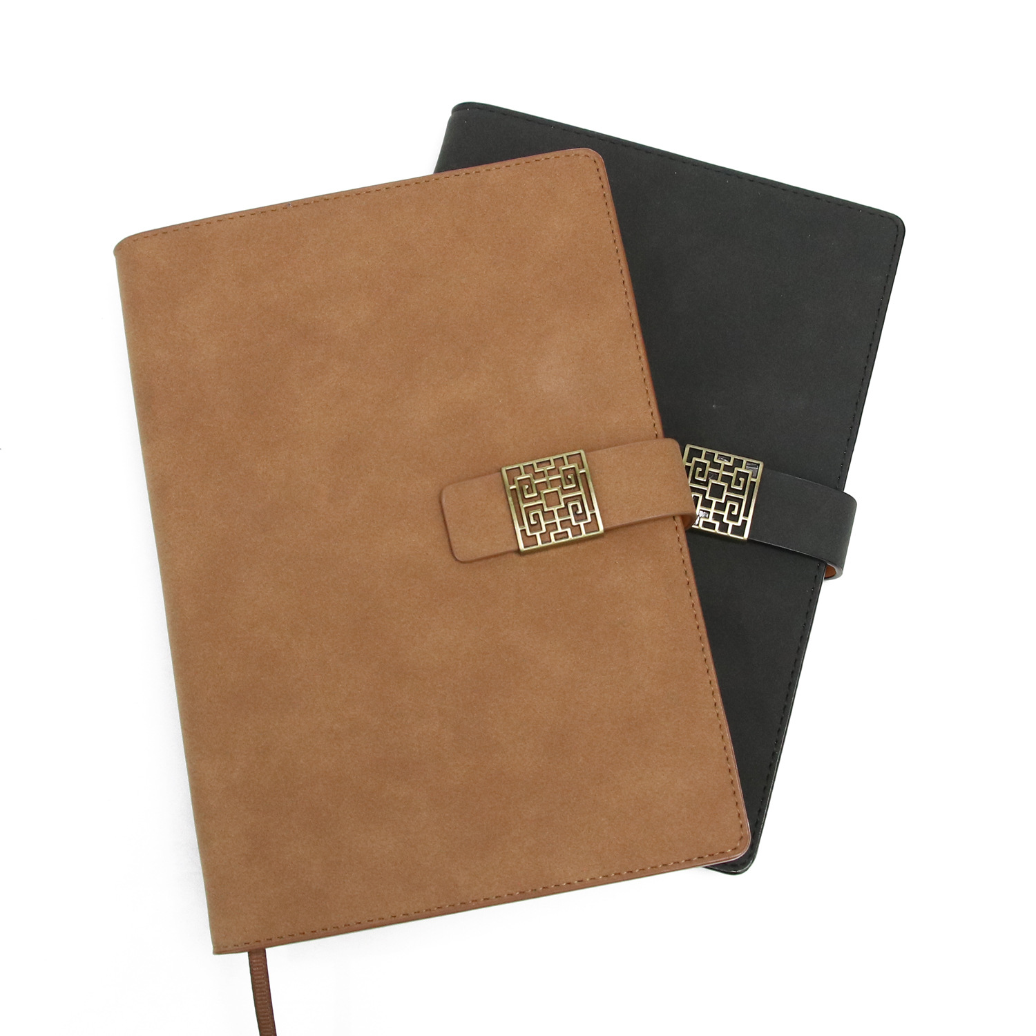 Yalong Cross-border Logo Sublimation Pu Leather Diary A5 Black Leather Hardcover Notebook Application Scenario