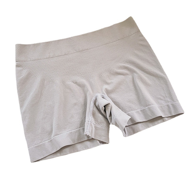 Women's safety pants, mid-waist seamless leggings, hip-lifting pure cotton crotch anti-glare, girls' briefs with crotch briefs Item Picture