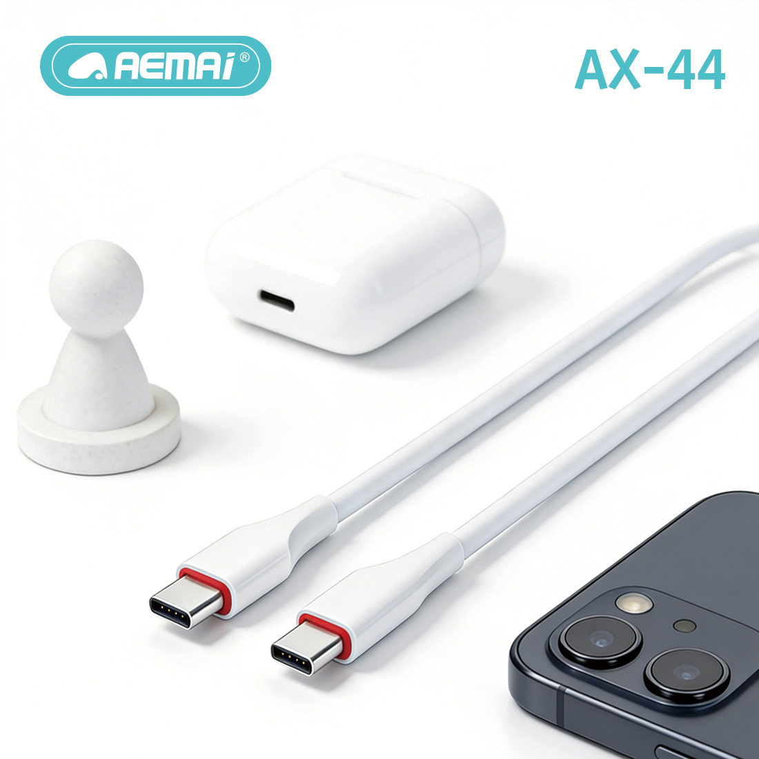 وينطبق خط الشحن السريع AX44 على خط الترميل السريع لشركة Type-C السائل على أجهزة أبل details Picture