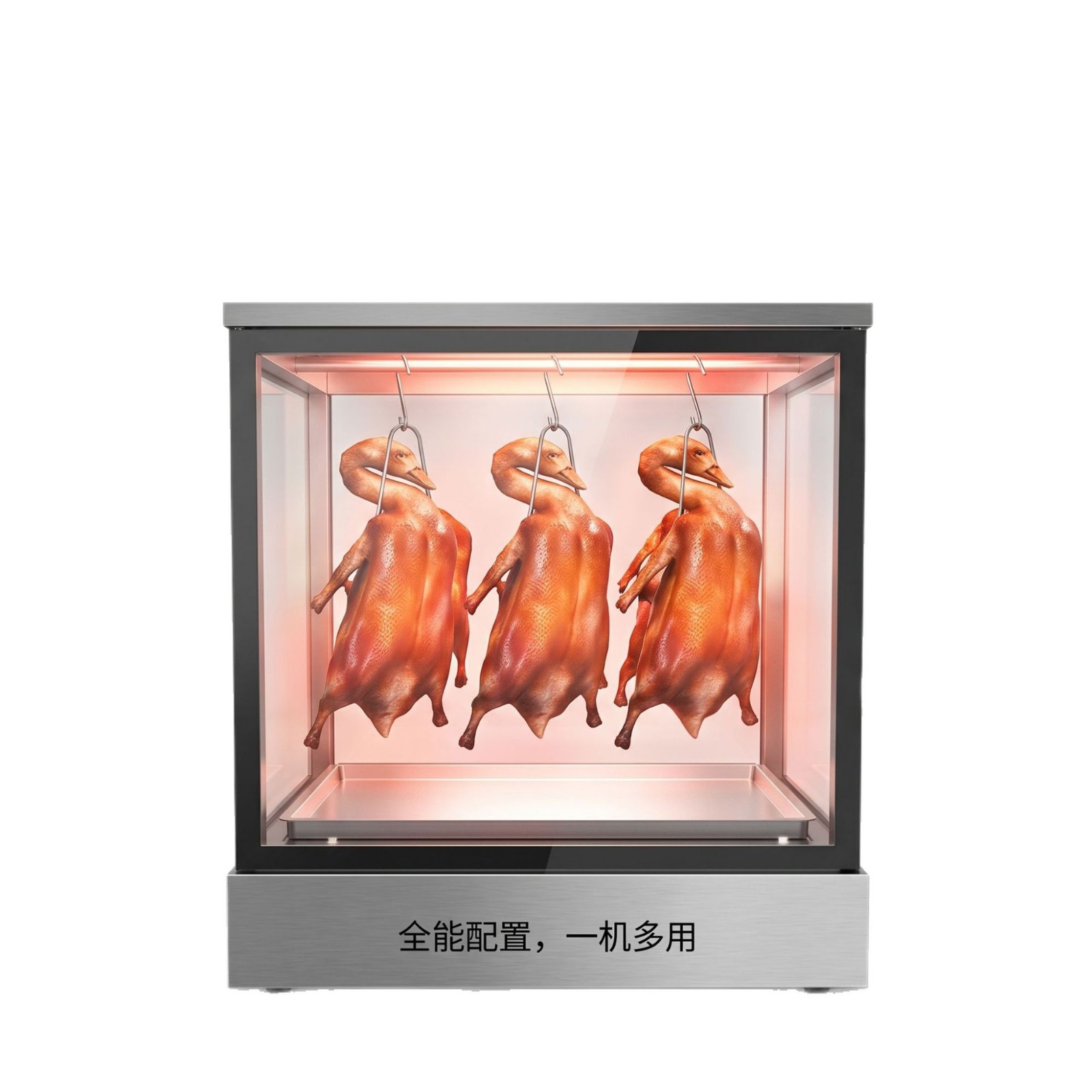 Hot air circulation roast duck insulation cabinet, commercial constant temperature heating display cabinet, cooked food, roast meat, crispy skin and pork belly insulation cabinet Item Picture